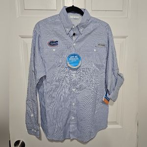 Columbia PFG Florida Gators Omni-Shade Shirt Sz Small